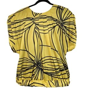 By MALENE BIRGER Yellow Floral Women's Top